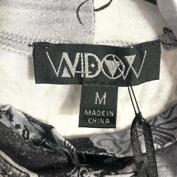 Dolls Kill / Widow Grey Shoulder Long Sleeve Top - Picture 3 of 6